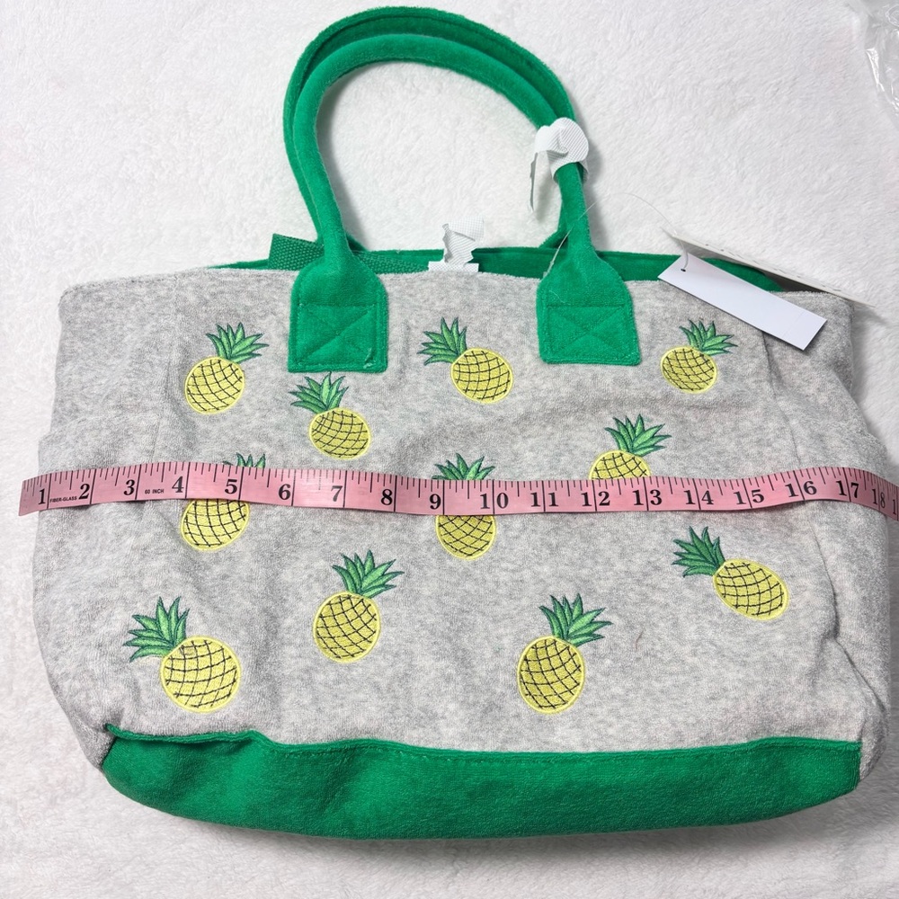 Wildfox Pineapple Gray‎ and Green Crossbody Bag with Adjustable Strap - Picture 9 of 14